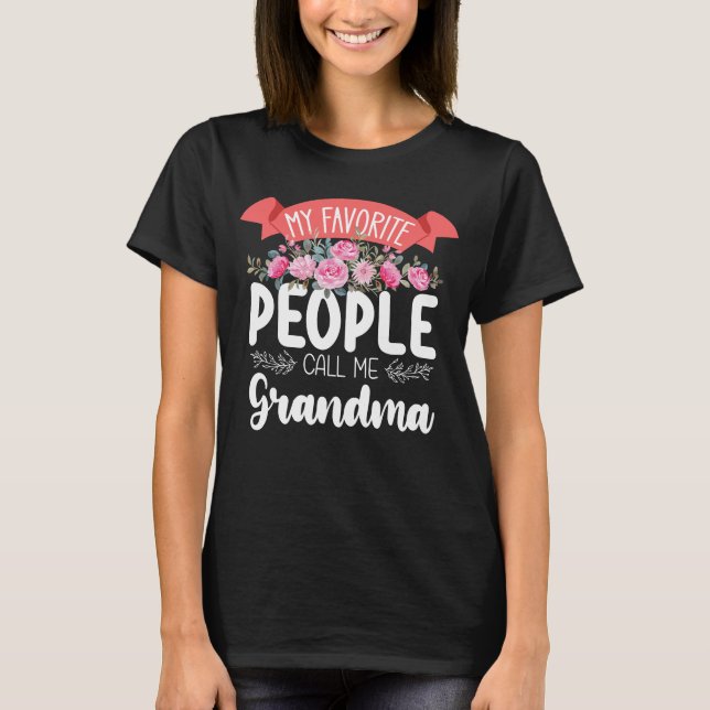 T-shirt Mon peuple favori m'appelle la fête des mères de g (Devant)