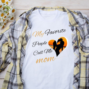 T-shirt Mon peuple favori m'appelle Maman, Fête des Mères