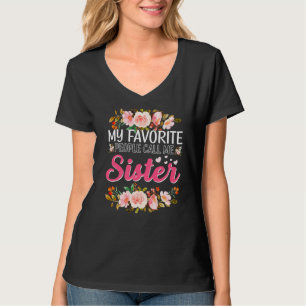 T-shirt Mon peuple favori m'appelle Soeur Joyeux D de Mère
