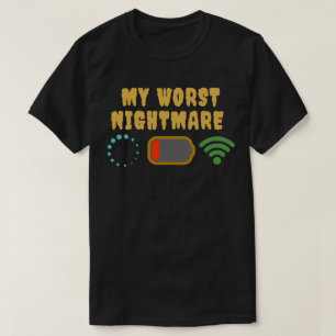 T-shirt Mon pire cauchemar Cadeaux drôles pour les joueurs