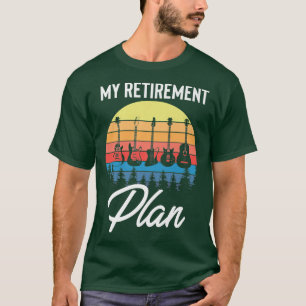 T-shirt Mon Plan De Retraite Humoristique Rock-And-Roll Mu