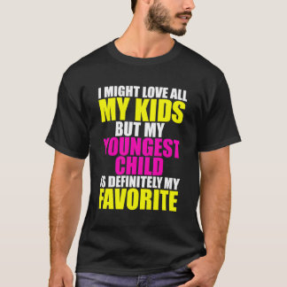 T-shirt Mon Plus Jeune Est Mon Parent Préféré Enfant Préfé