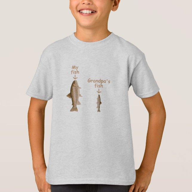 T-shirt Mon poisson, le poisson de grand-père (Devant)