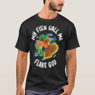 T-shirt Mon poisson m'appelle Flake God drôle Poisson Prop