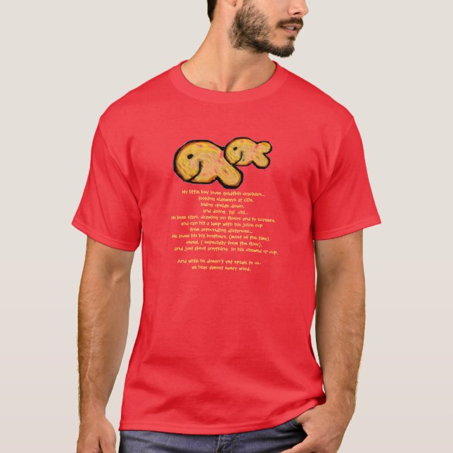 T-shirt Mon poisson rouge d'amours de Little Boy (Devant)