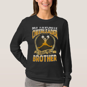 T-shirt Mon Pom-pom girl Favori M'Appelle Frère Cheerlead
