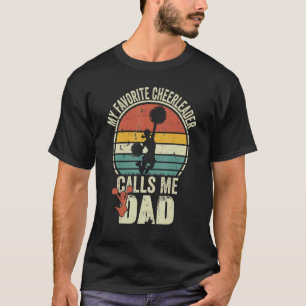 T-shirt Mon Pom-pom girl Favori M'Appelle Papa