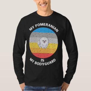 T-shirt Mon Poméranien est mon garde du corps
