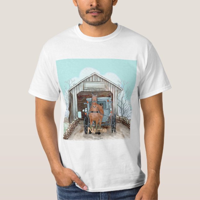 T-shirt Mon Pont Couvert Amish (Devant)