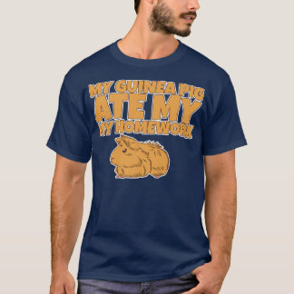 T-shirt Mon porc de Guinée a mangé mes devoirs - Premium