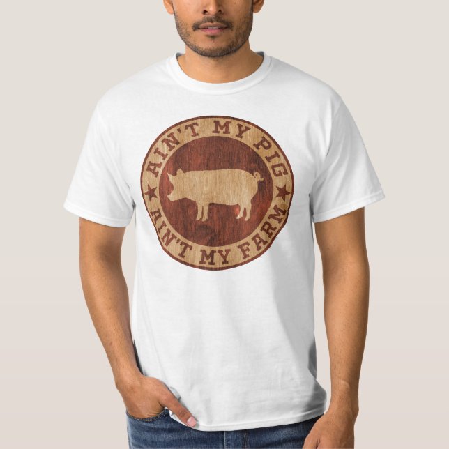 T-shirt Mon porc n'est pas ma ferme (Devant)