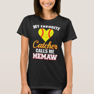 T-shirt Mon Préféré Receveur M'appelle Memaw Receveur Soft