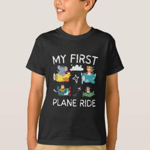T-shirt Mon premier avion transite par mon 1er avion enfan