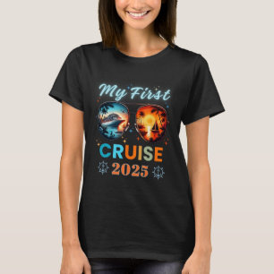 T-shirt Mon premier bateau croisière vacances 2025 famille
