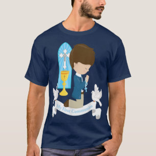 T-shirt Mon premier cadeau Communion Enfants Son Garçon Br