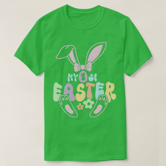 T-shirt Mon premier cadeau de lapin de Pâques (Design devant)