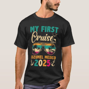 T-shirt Mon premier Cozumel de croisière Mexique 2025 Vaca