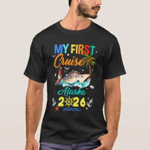 T-shirt Mon Premier Croisière Alaska 2026 Famille Vacances