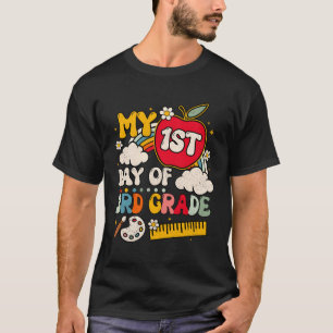 T-shirt Mon Premier Jour De 3E Année, J'Ai 8 Ans Et Je Lis