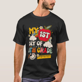T-shirt Mon Premier Jour De 8E Année J'Ai 13 Ans De Retour