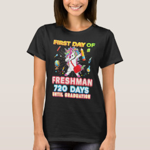 T-shirt Mon Premier Jour De Freshman 720 Jours Jusqu'À La
