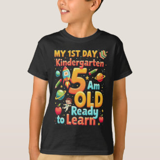 T-shirt Mon premier jour de maternelle 1er jour d'école