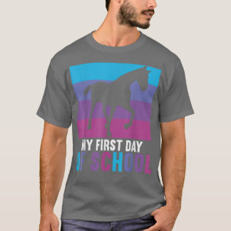 T-shirt Mon premier jour d'école 2022 1ère année retour à 