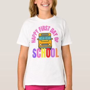 T-shirt Mon Premier Jour D'École De Retour À L'École