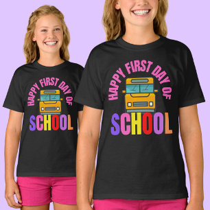 T-shirt Mon Premier Jour D'École De Retour À L'École