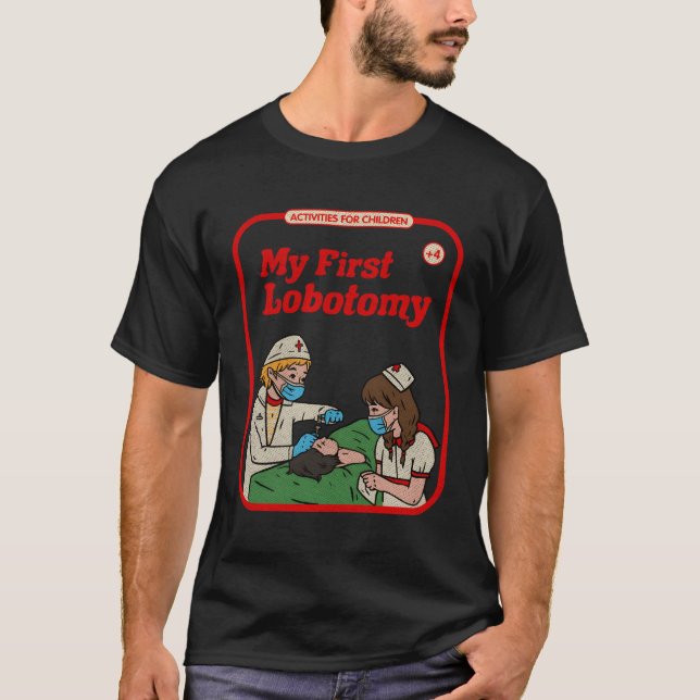 T-shirt Mon premier Lobotomy Horror Goth Occult Childgame (Devant)