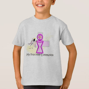 T-shirt Mon premiers calice et ange de sainte communion