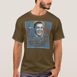 T-shirt Mon président est chemise noire d'Obama