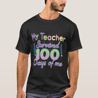 T-shirt mon professeur 100 jours de moi
