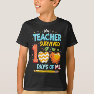 T-shirt Mon professeur a survécu 100 jours avec moi