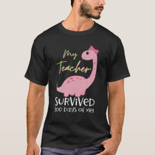 T-shirt Mon Professeur A Survécu 100 Jours De Moi 100 Jour