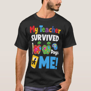T-shirt Mon professeur a survécu 100 jours de moi 100e jo