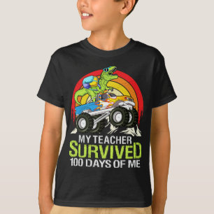 T-shirt Mon Professeur A Survécu 100 Jours De Moi Dinosaur