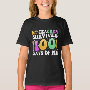 T-shirt Mon professeur a survécu 100 jours de moi : Drôle