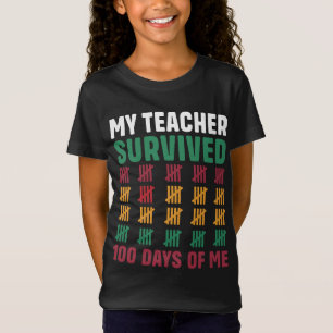 T-Shirt Mon professeur a survécu 100 jours de moi drôle 10