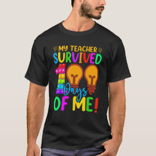 T-shirt Mon professeur a survécu 100 jours de moi Funny Sc