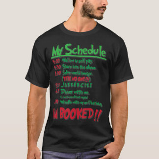 T-shirt Mon programme de jour Je Réservé Chemise de Noël J