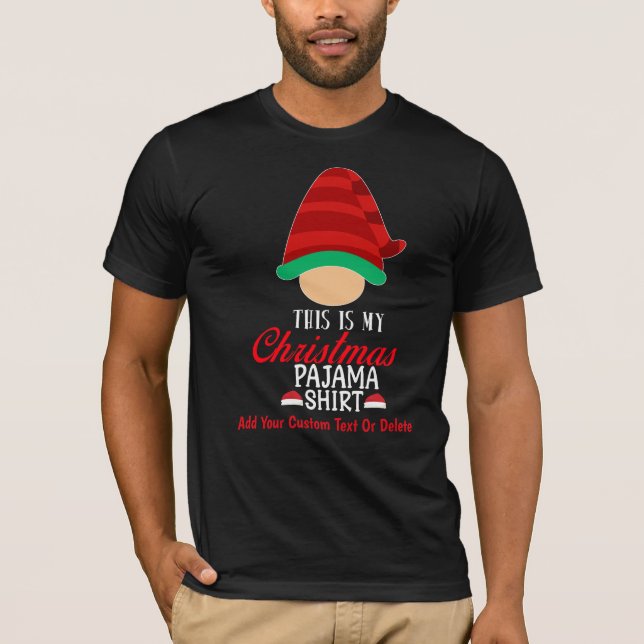 T-shirt Mon Pyjama de Noël Drôle cadeau pour Noël (Devant)