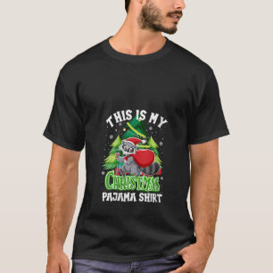 T-shirt Mon pyjama de Noël Noël Stocker Père Noël Racco