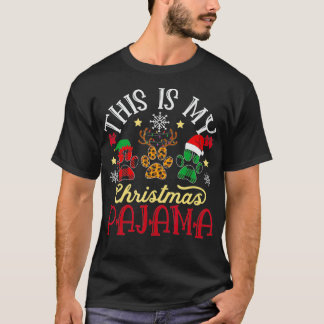 T-shirt Mon pyjama de Noël Xmas animal amoureux animal cha