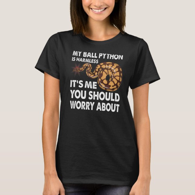 T-shirt Mon Python Ball Est Un Serpent Sans Danger (Devant)