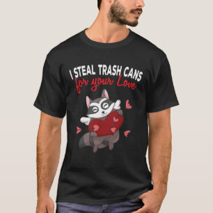 T-shirt Mon Raccoon Est Mon Valentine Trash Panda Cupid Va