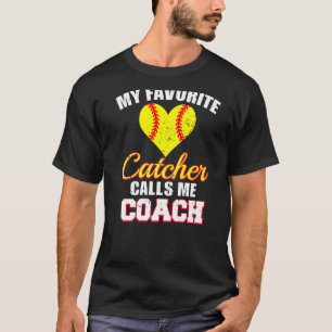 T-shirt Mon receveur préféré m'appelle entraîneur receveur