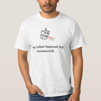T-shirt mon robot lasered mon travail… - Customisé