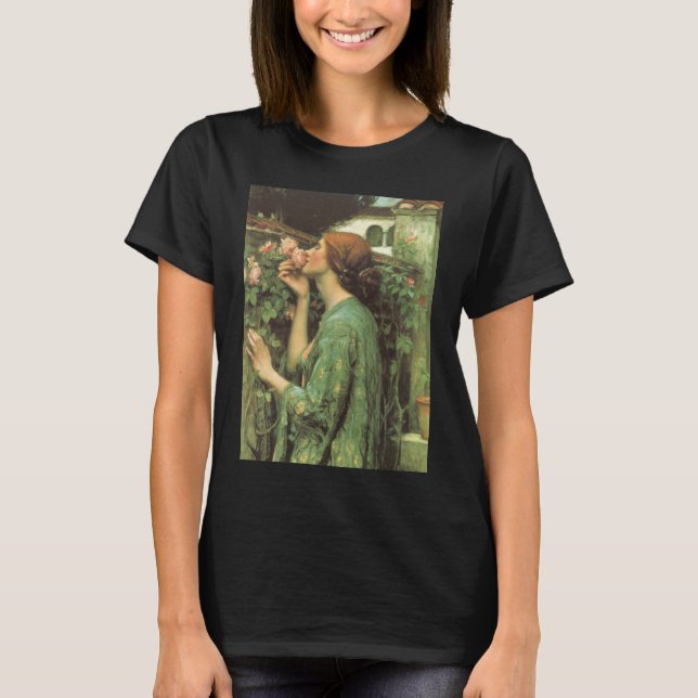 T-shirt Mon Rose doux, ou Âme du Rose par Waterhouse (Devant)