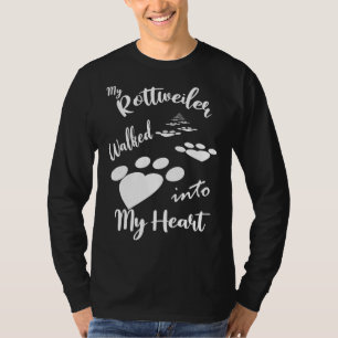 T-shirt Mon Rottweiler Est Entré Dans Mon Coeur